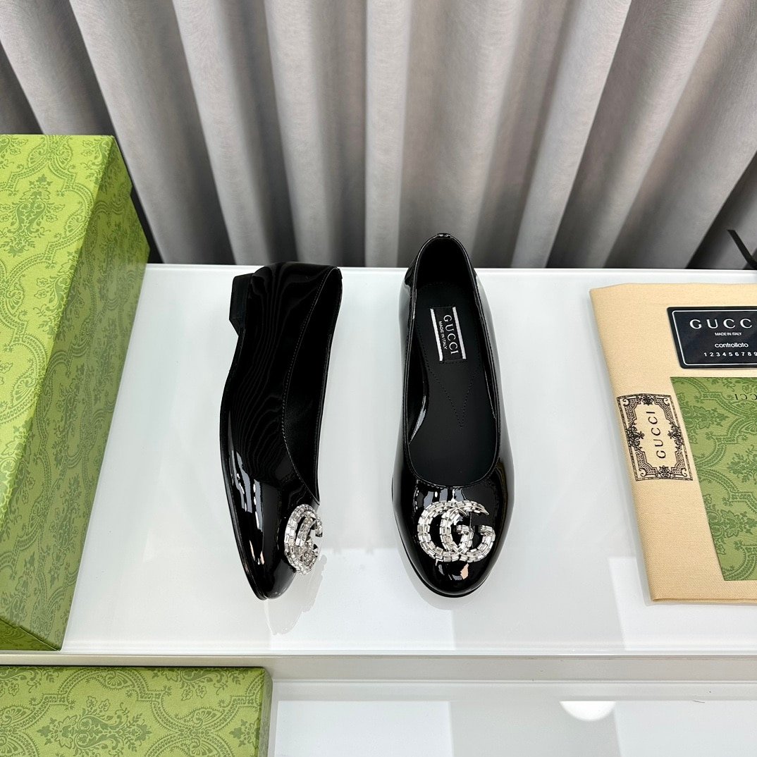 Gvc*1 Crystal Gg Women’S Ballet Flat Black