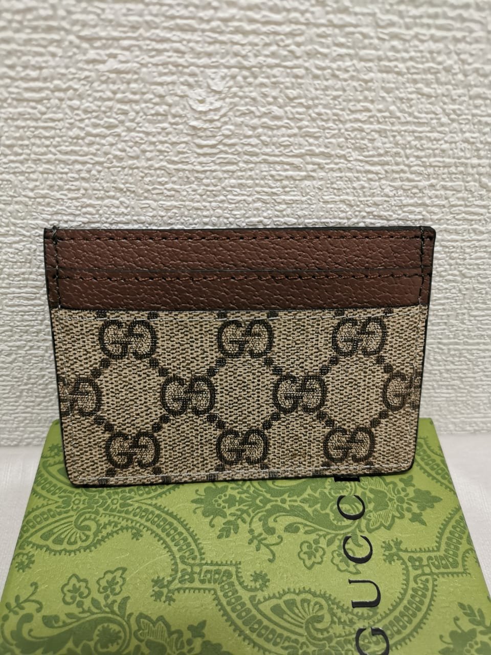 Gvc*1 Ophidia Card Case Dark Brown 9Cm
