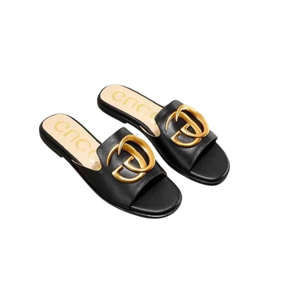 Gvc*1 Princetown Gg Slippers Leather Black