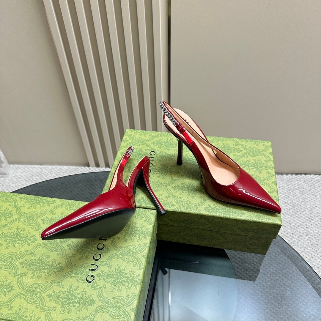 Gvc*1 Signoria Slingback Pump Red 783821 Bnc80 6207