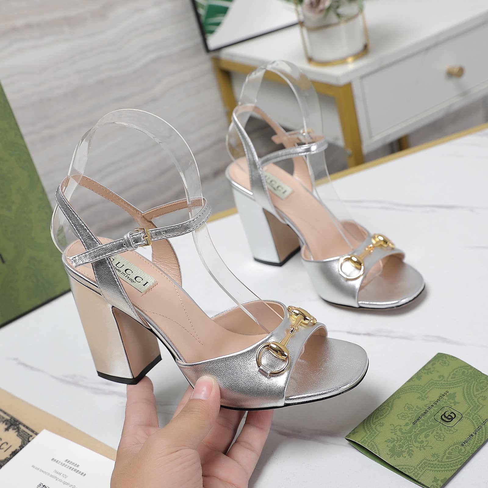 Gvc*1 Women’S Horsebit Sandal Silver