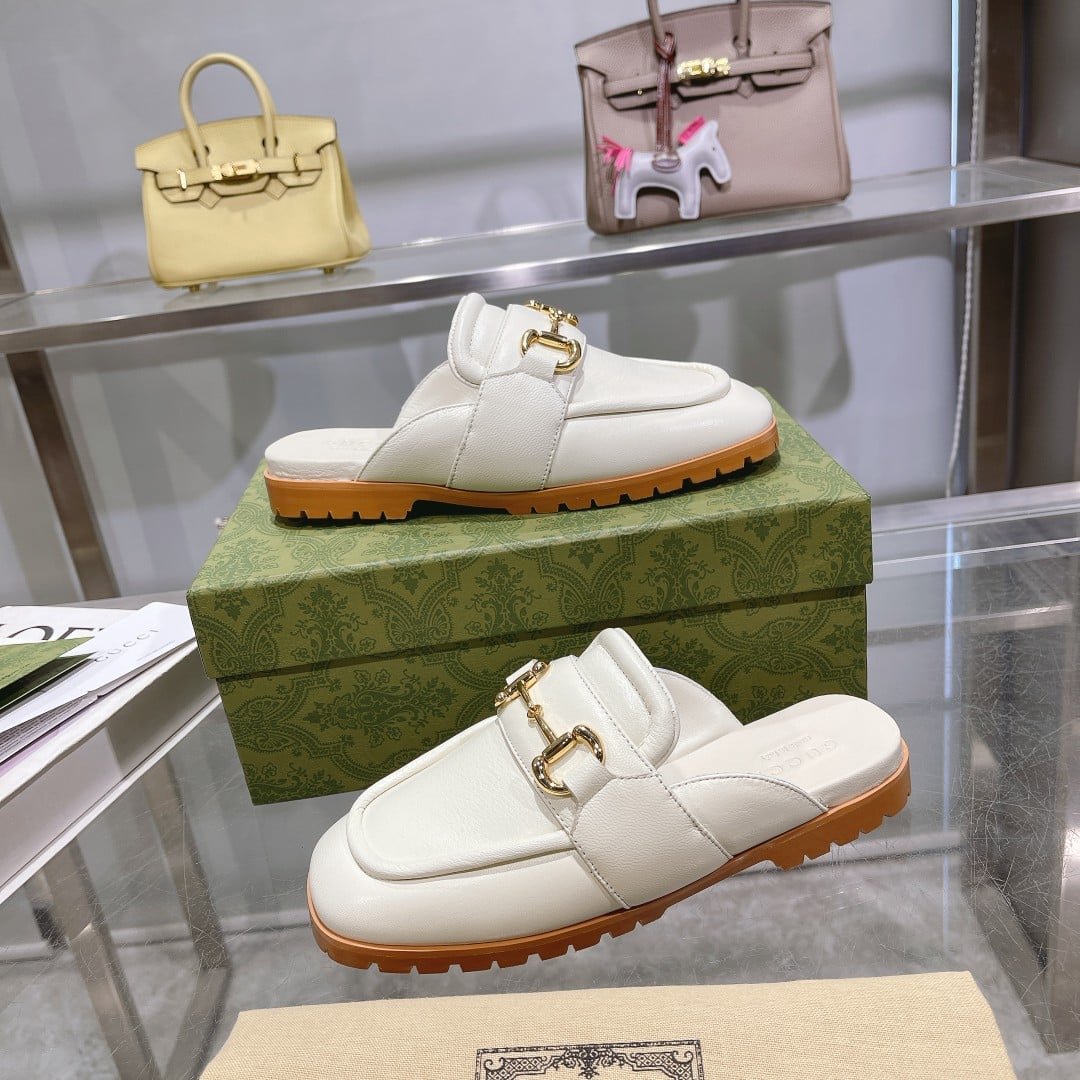 Gvc*1 Women’S Mule With Horsebit White 771096 Aacai 9522