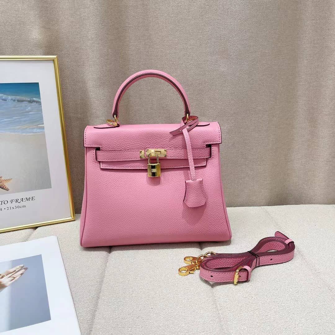 H**me5 Kelly 28 Sellier Handbag In Rose Confetti Epsom Leather 28Cm