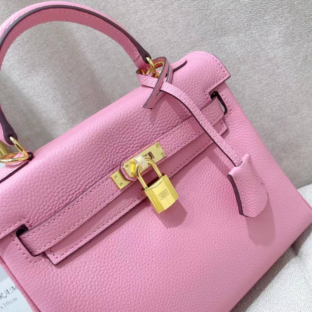 H**me5 Kelly 28 Sellier Handbag In Rose Confetti Epsom Leather 28Cm