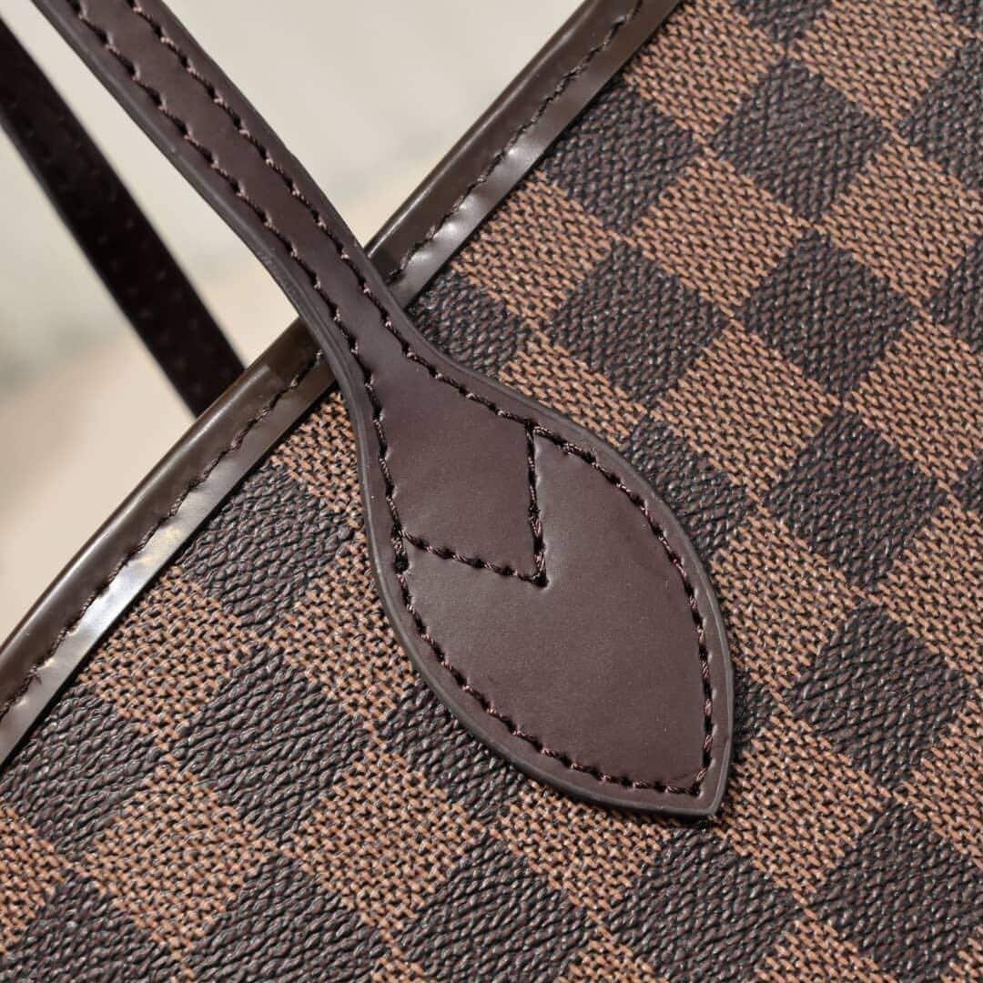 L0vis Vvtt0n Neverfull MM Damier Ebene Cerise Red And Brown 32Cm N40599