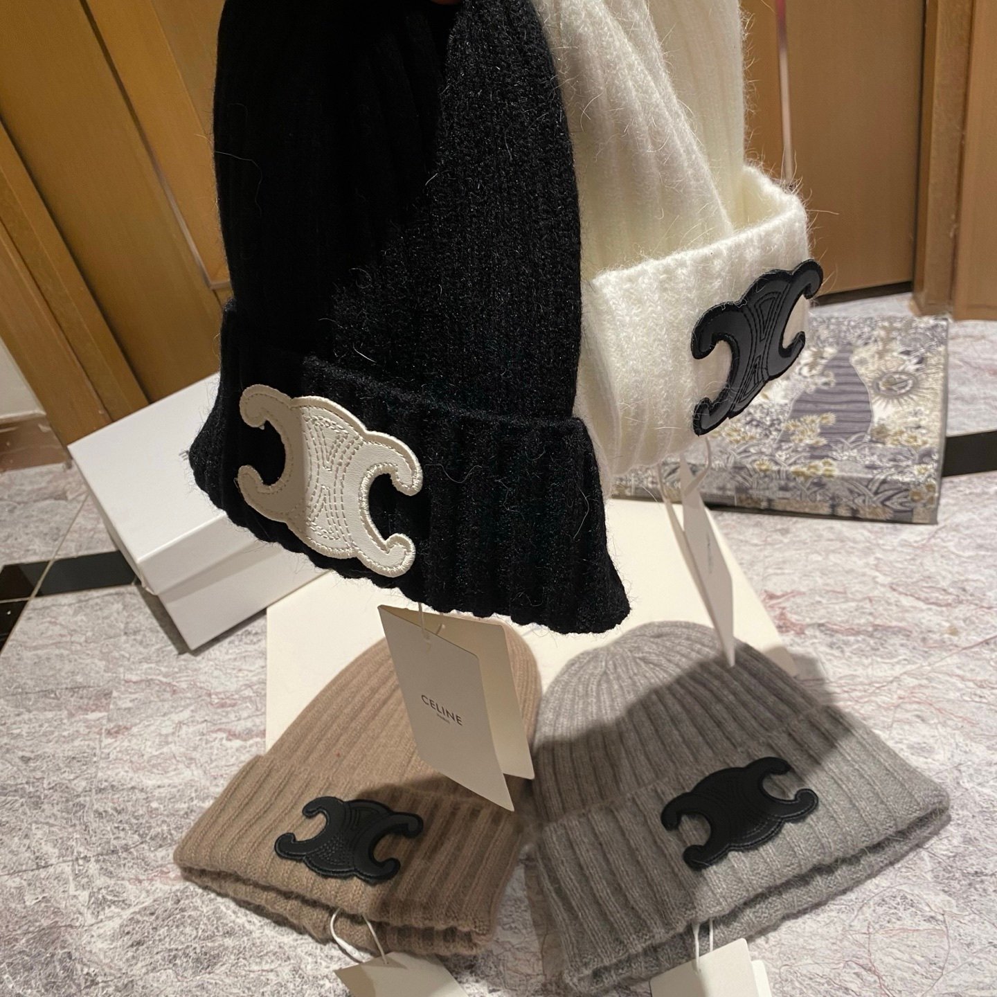 Ce1i*e Knit Beanie Black