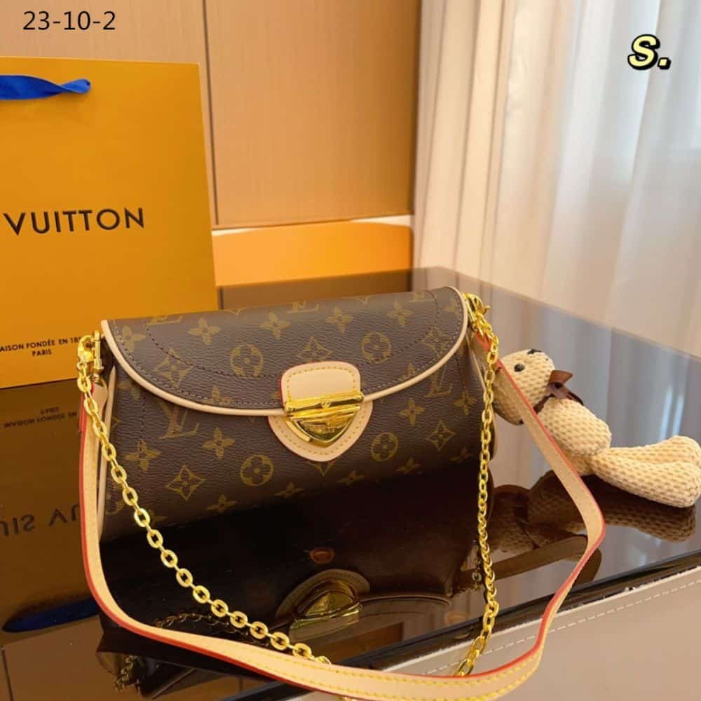 L0vis Vvtt0n Monogram Beverly Pochette Brown 25Cm