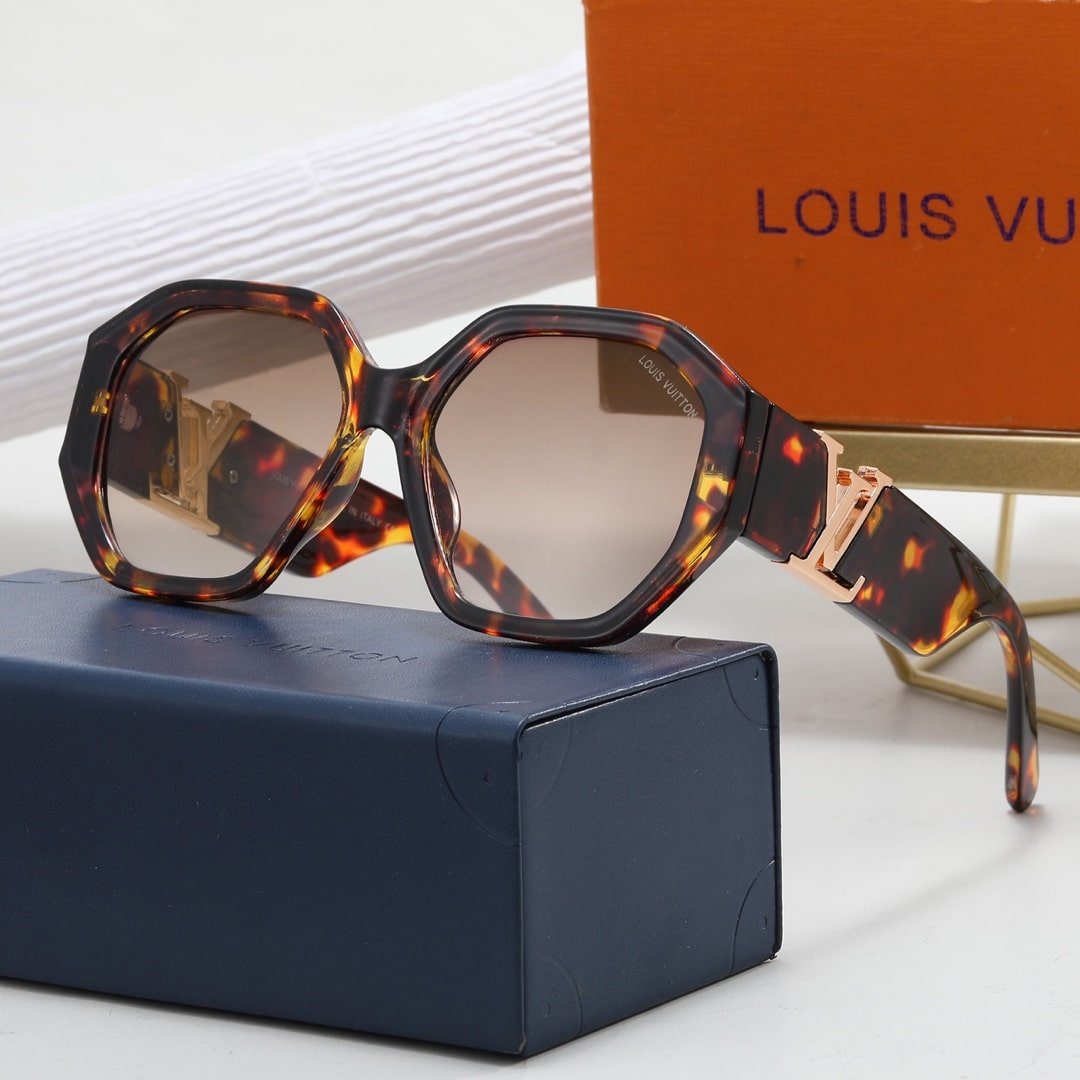 L0vis Vvtt0n Lv Icon Round Glasses Dark Tortoise Brown