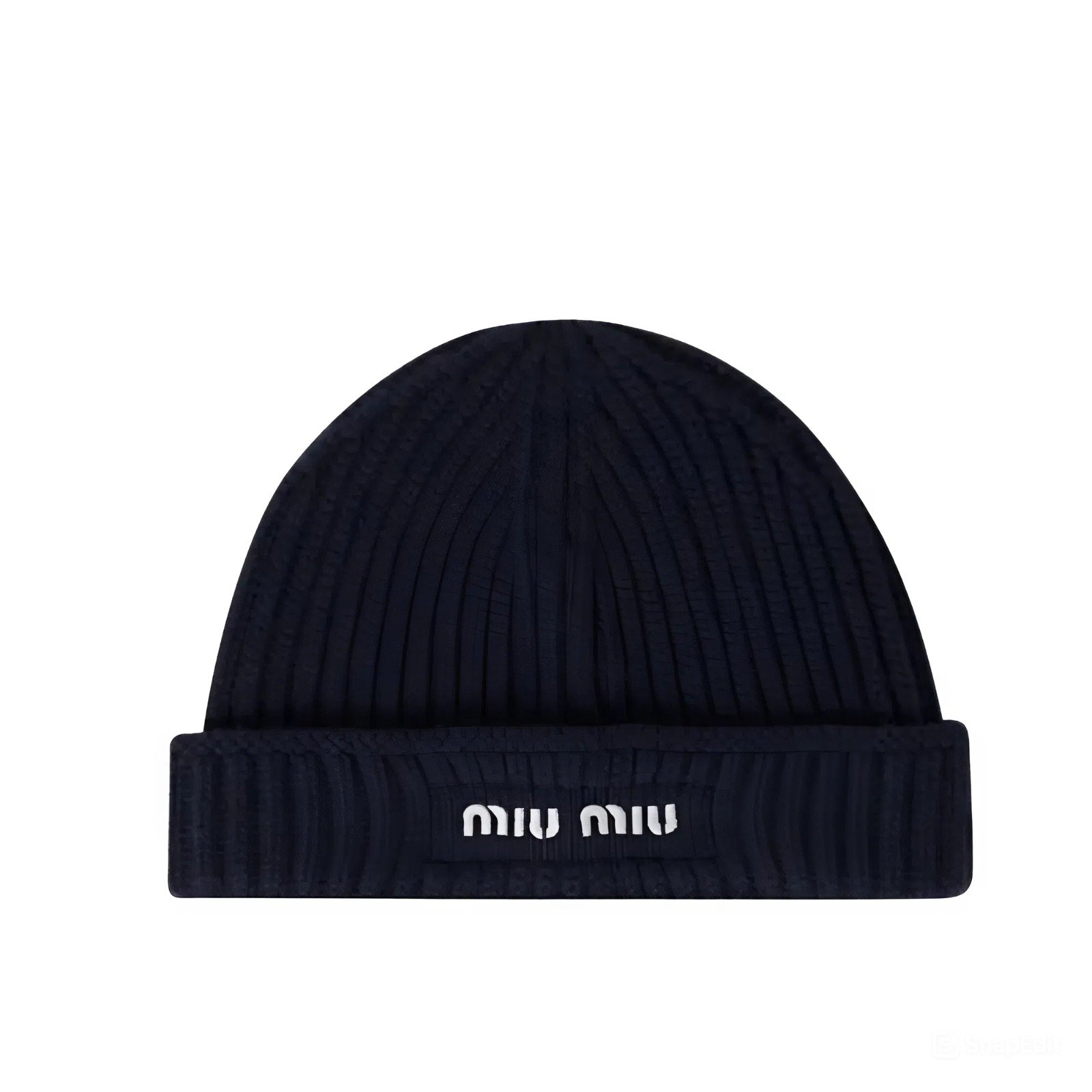 M1um1u Wool Beanie Navy Blue