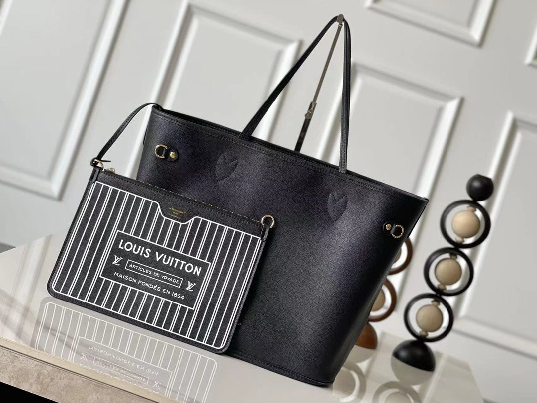 [S*per Vip 1:1] L0vis Vvtt0n Neverfull Inside Out Black MM 31Cm M11946