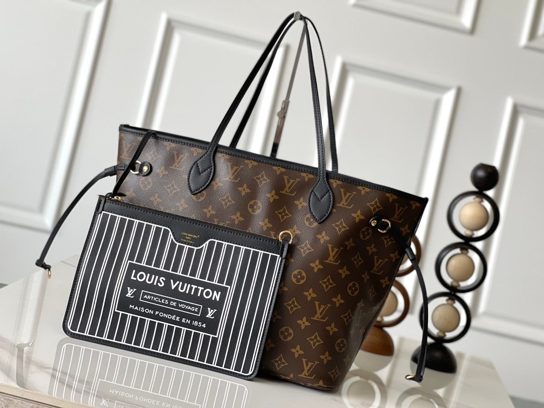 [S*per Vip 1:1] L0vis Vvtt0n Neverfull Inside Out Black MM 31Cm M11946