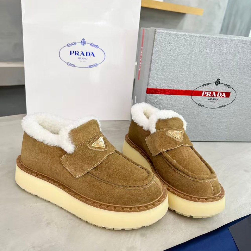 Pra*a Suede Loafers Cinnamon 1D717N X0O F0401 F Zg50