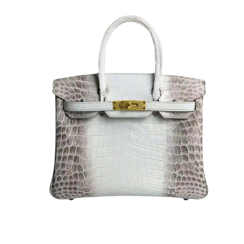 H**me5 Birkin 30 Niloticus Himalaya Blanc Finish Gold Kelly 30Cm