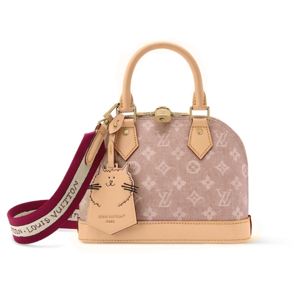 L0vis Vvtt0n Alma BB Meowgram Pale Pink 23Cm M25728