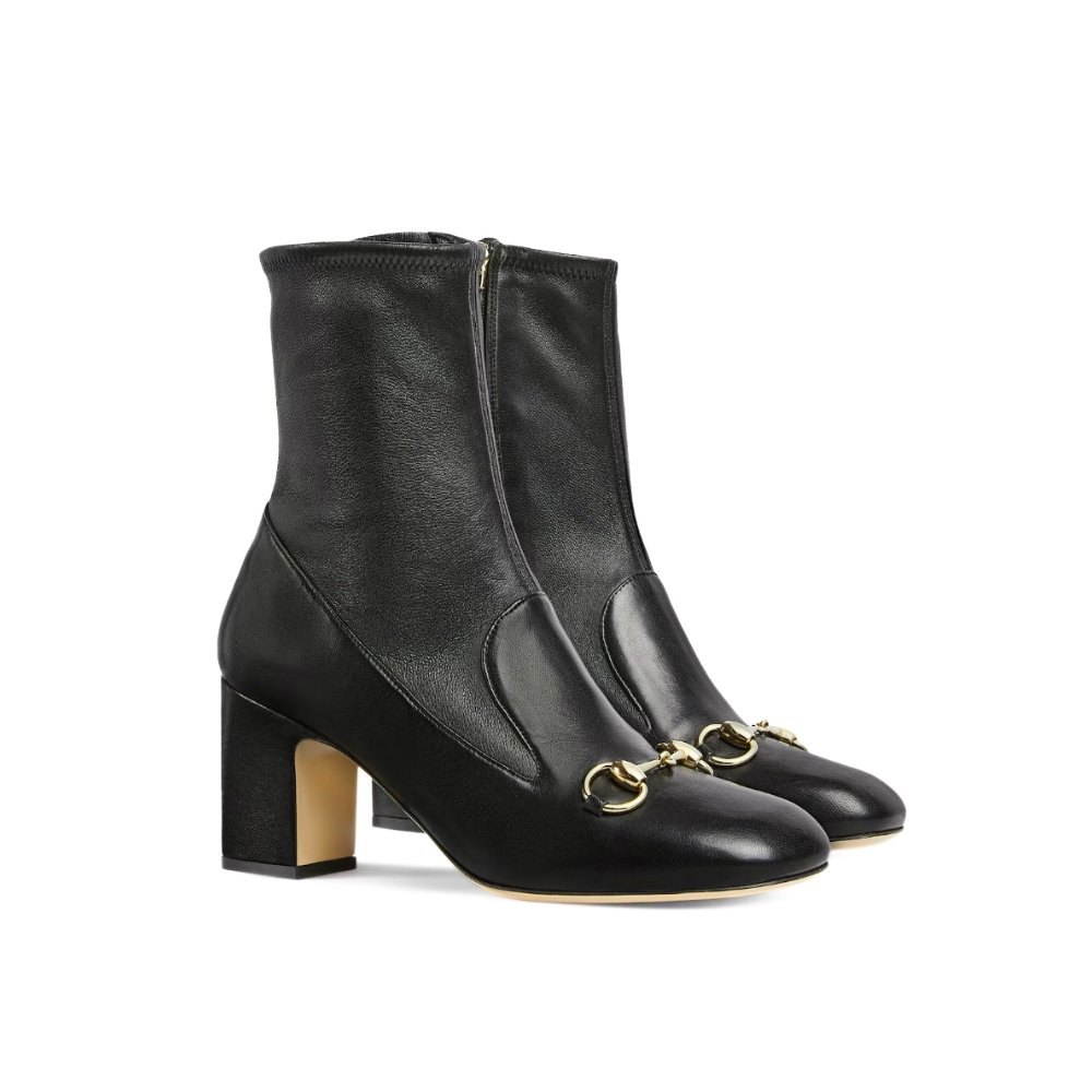 Gvc*1 Women Horsebit Ankle Bootie ‎Black 794334 Aadp3 1000