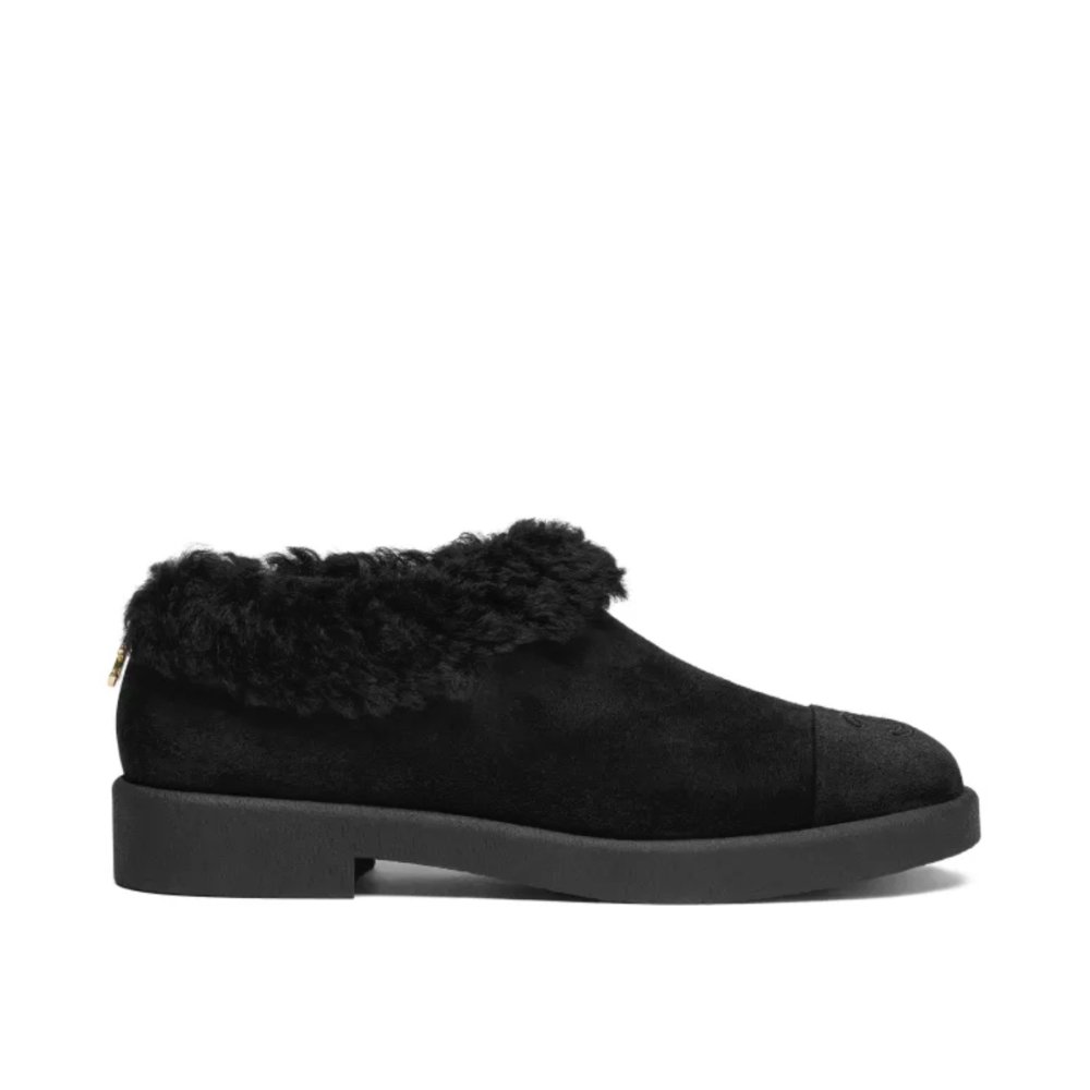 Ch**el Short Boots Shearling Black G45940 B17918 94305