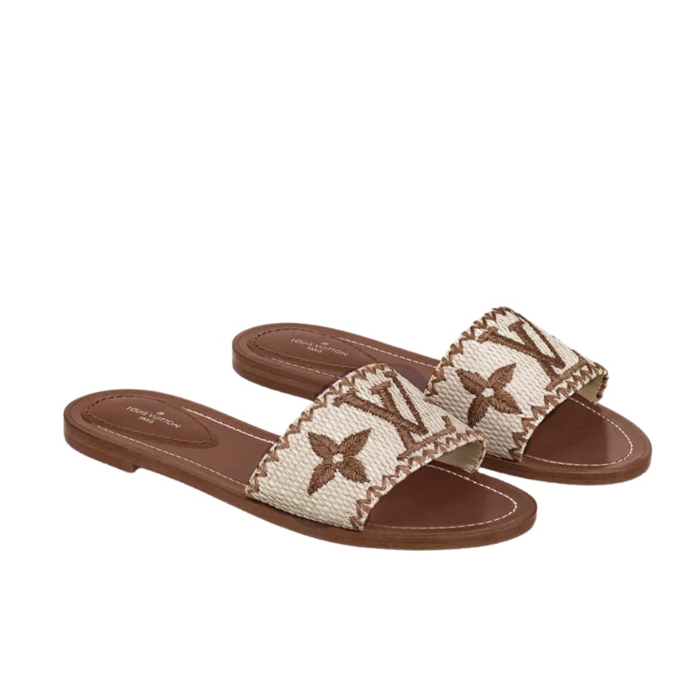 L0vis Vvtt0n Lock It Flat Mule Cognac Brown Leather 1A8Svi
