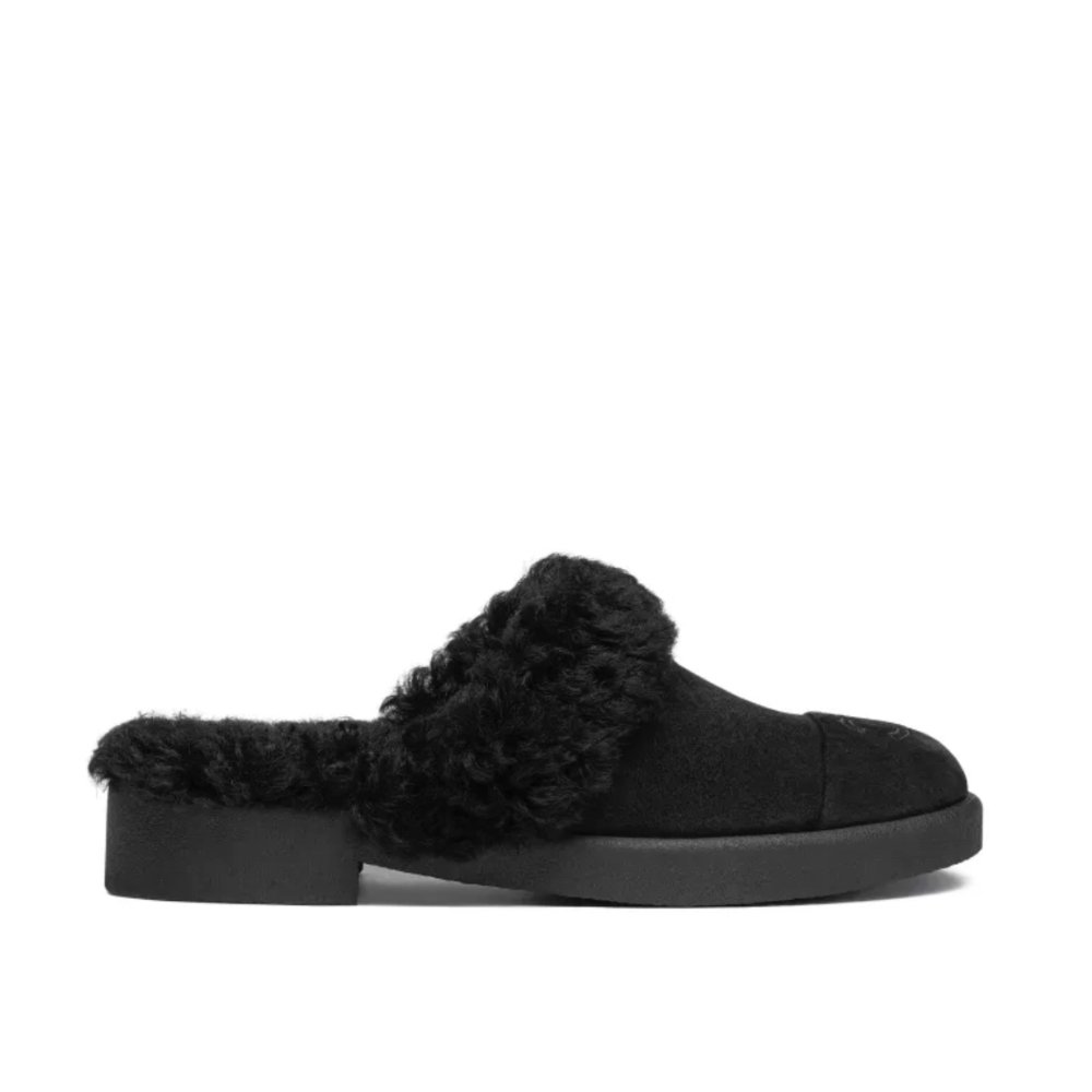 Ch**el Suede Mules Black G45939 B17918 94305