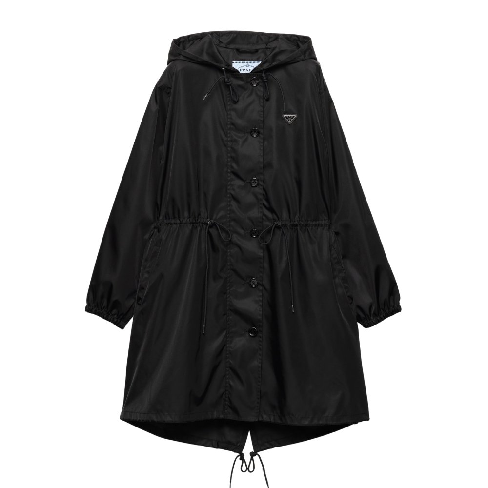 Pra*a Re Nylon Raincoat Black 29C285 1Wq8 F0002 S Ooo