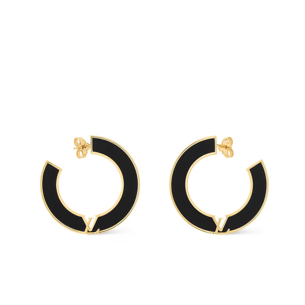 L0vis Vvtt0n Lv Initiales Earrings Black M03026