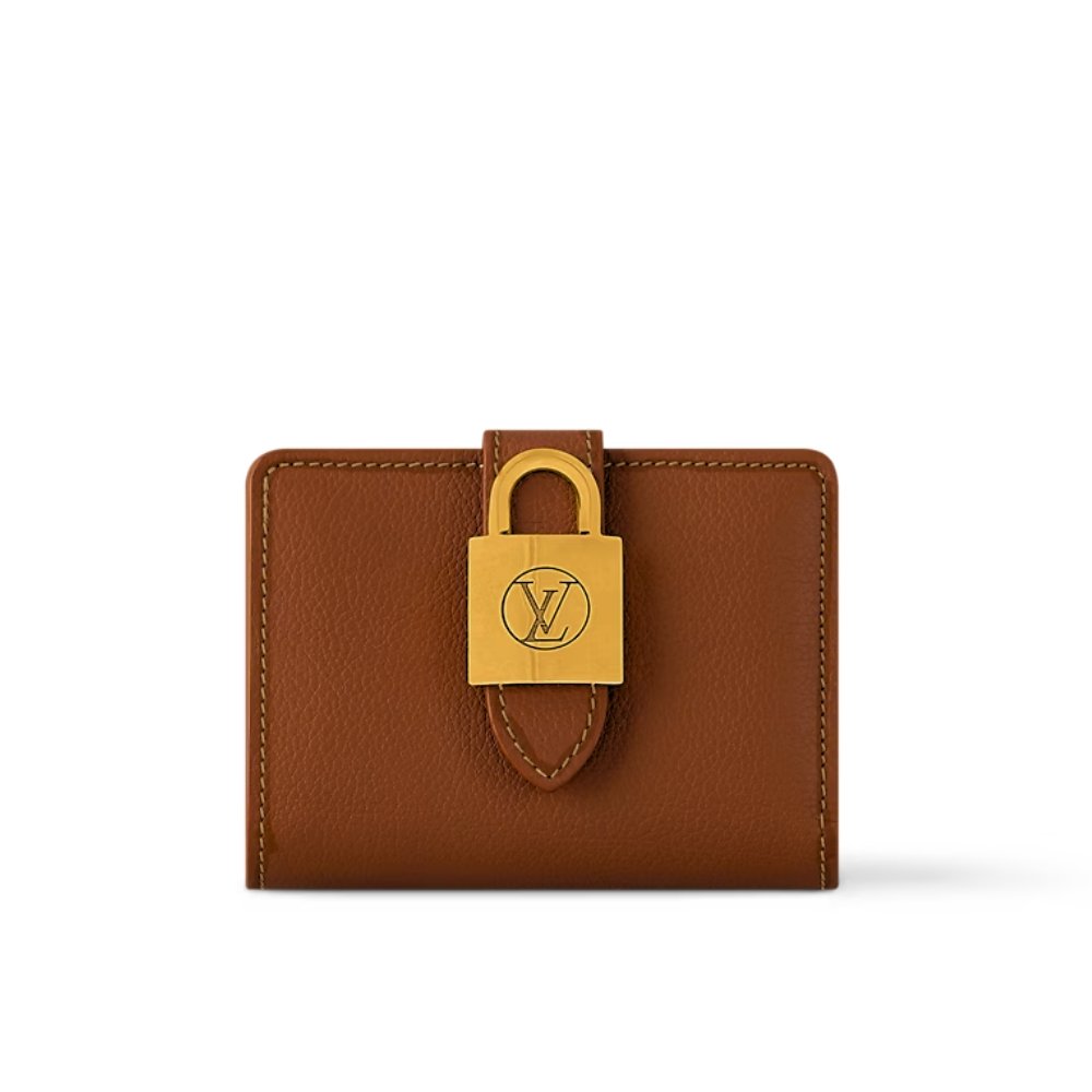 L0vis Vvtt0n Low Key Compact Wallet Cognac 11Cm M12148