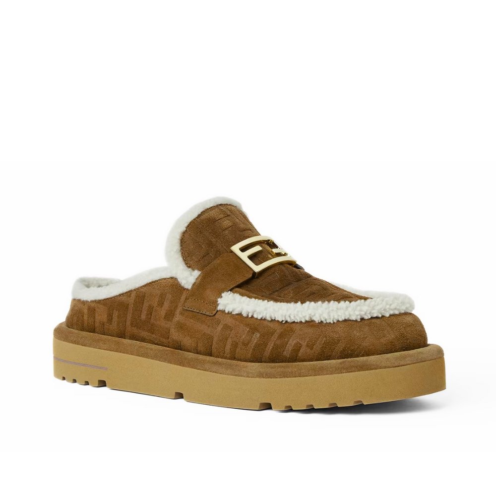 F**di Apres Chic Brown Ff Suede 8R8777Asa1F0C23