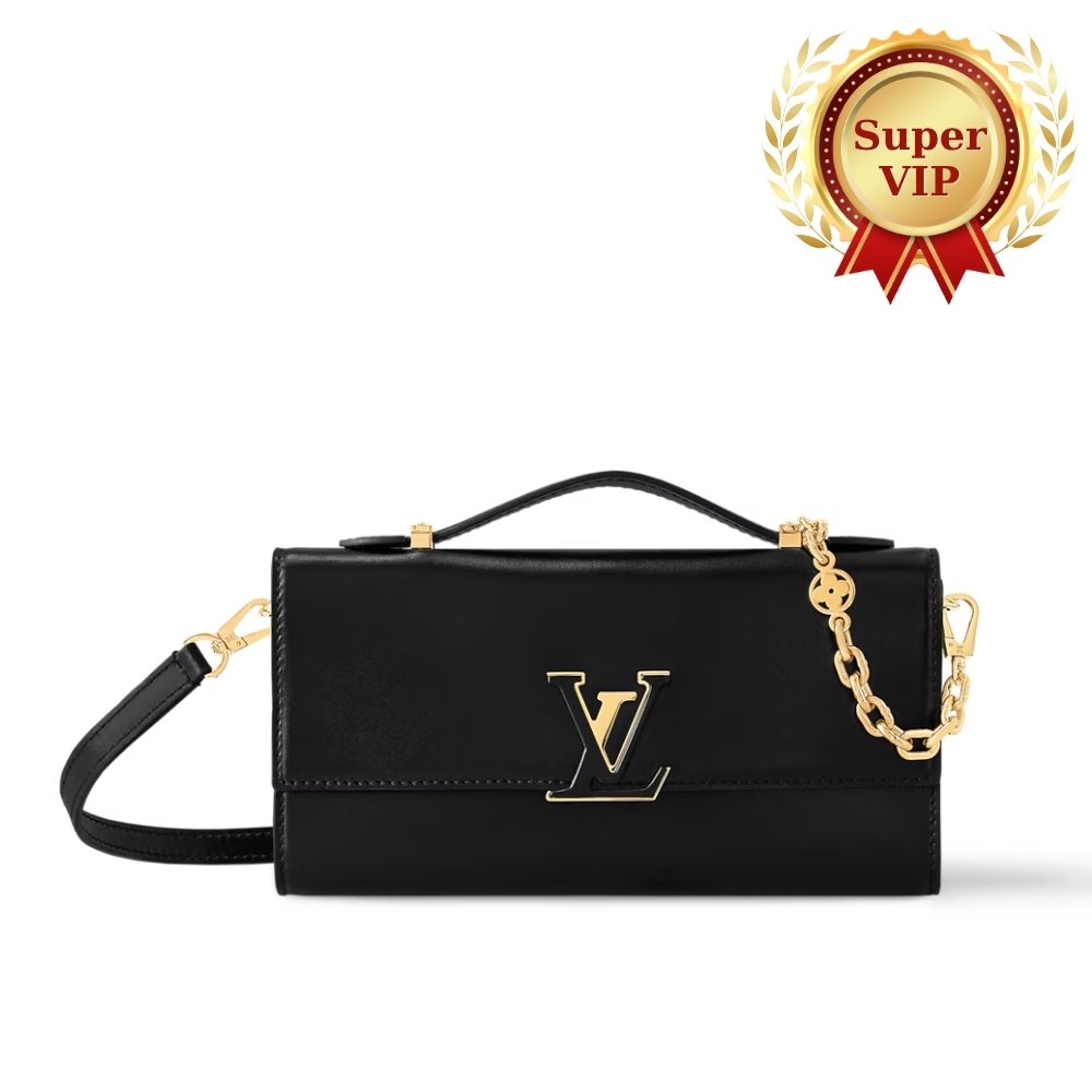 [S*per Vip 1:1] L0vis Vvtt0n Wallet On Chain Capucines Black 23Cm M12143