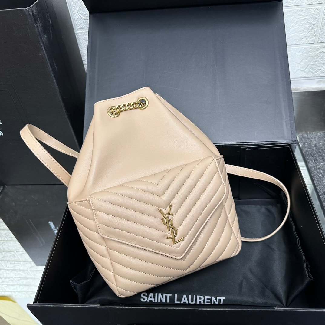 Sa1nt Lau*nt Joe Backpack In Beige 29Cm 6726091El079207